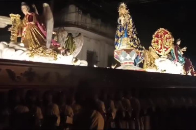 Procesión del Templo de la Recolección recorre el Centro Histórico