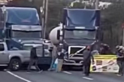 Transportistas bloquean varias carreteras del país en protesta por falta de mantenimiento
