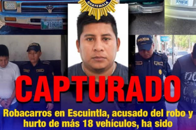 Recapturan por décimo novena ocasión a robacarros