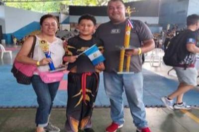 Andy Parra, el niño karateca que llena de orgullo a Guatemala