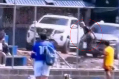 Violencia en cancha de fútbol: el incidente fue presenciado por niños
