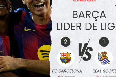 🏆 El Barça toma el liderato de LaLiga