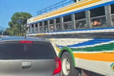 Piloto de bus sancionado por imprudencias en Carretera a El Salvador