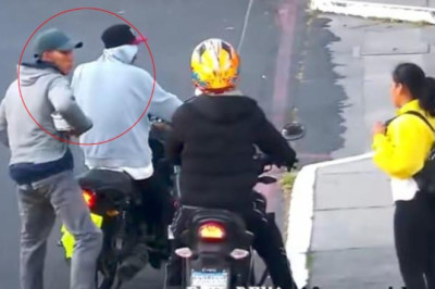 Cámaras captan persecución de asaltantes en zona 14