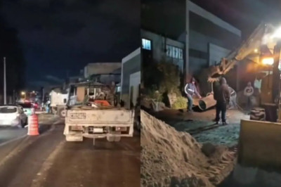 Reparación de tubería provoca caos vehicular en Avenida Petapa