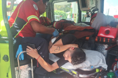 Discusión vial termina con motorista atropellado en zona 11