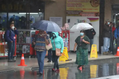 Insivumeh prevé nublados y lluvias en la mayor parte del país