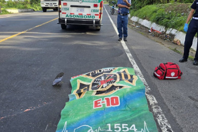 Motorista fallece tras ser atropellado en la Ruta Nacional 14