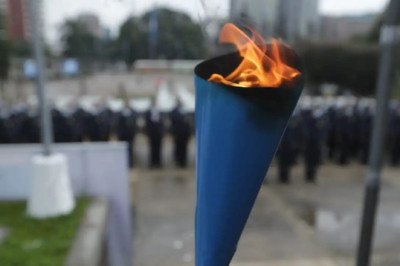 PMT regula el tránsito en distintos puntos de la capital por recorridos y encendido de antorchas