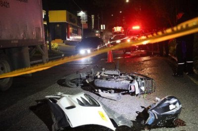 Motorista muere en un accidente de tránsito en Ciudad San Cristóbal, Mixco